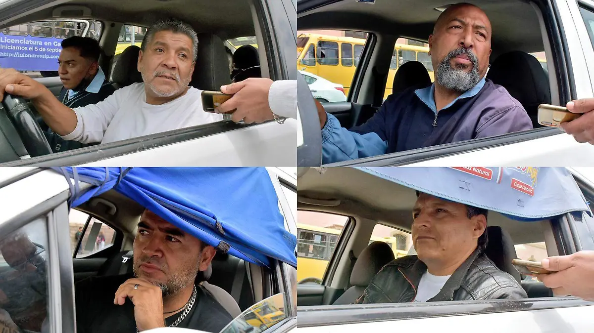 taxistas hablan para el sol